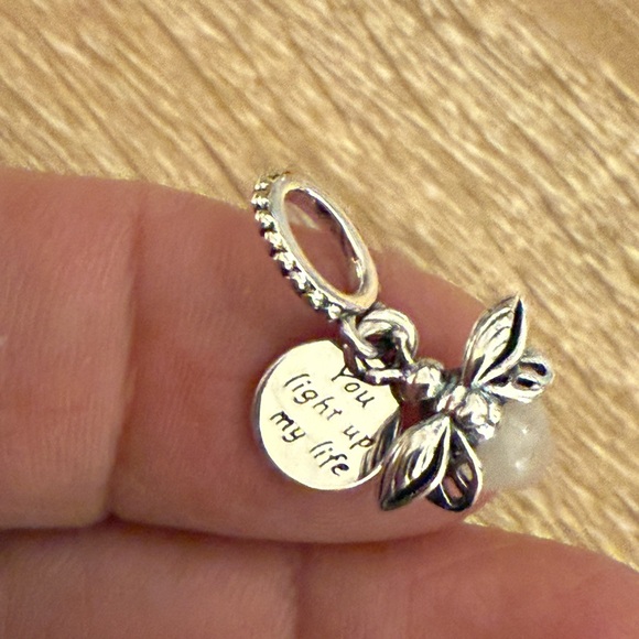 Pandora Silver Charm with White Accent - Picture 5 of 6